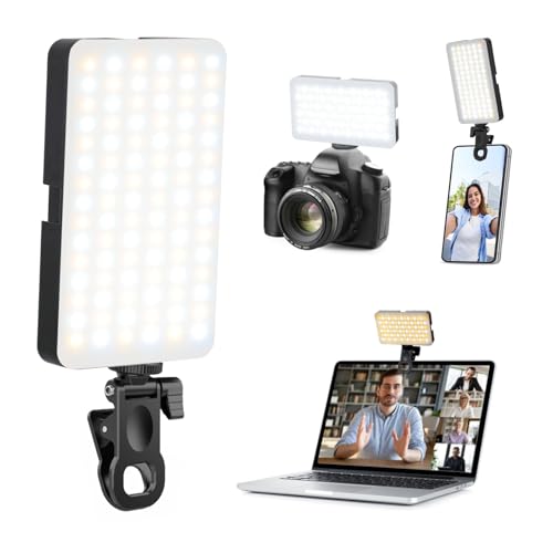 Handy Licht iPhone Selfie Licht: 90 LED Wiederaufladbare Telefonfülllichter, Ringlicht für Kamerabild, Make-up-Foto, Videokonferenzen, Laptop-Nutzung, Zoom-Meetings, TikTok, Vlog-Fotografie Handy Licht iPhone Selfie Licht: 90 LED Wiederaufladbare Telefonfülllichter, Ringlicht für Kamerabild, Make-up-Foto, Videokonferenzen, Laptop-Nutzung, Zoom-Meetings, TikTok, Vlog-Fotografie von DUIDESHI