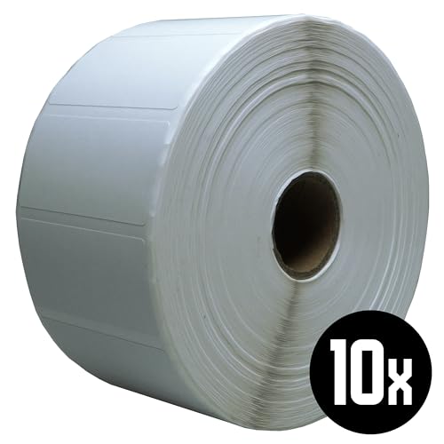 DULA Compatible Zebra Labels 51x25mm - 2580 Etiketten je Rolle - Kern 25mm - Weiß - Permanent - 10 Rolle DULA Compatible Zebra Labels 51x25mm - 2580 Etiketten je Rolle - Kern 25mm - Weiß - Permanent - 10 Rolle von DULA