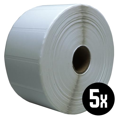 DULA Compatible Zebra Labels 51x25mm - 2580 Etiketten je Rolle - Kern 25mm - Weiß - Permanent - 5 Rolle DULA Compatible Zebra Labels 51x25mm - 2580 Etiketten je Rolle - Kern 25mm - Weiß - Permanent - 5 Rolle von DULA