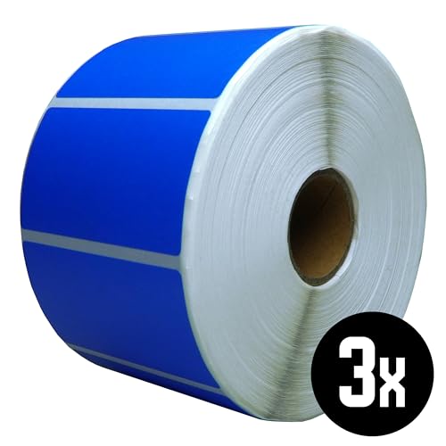 DULA Compatible Zebra Labels 57x32mm - 1500 Etiketten je Rolle - Kern 25mm - Blau - Permanent - 3 ro DULA Compatible Zebra Labels 57x32mm - 1500 Etiketten je Rolle - Kern 25mm - Blau - Permanent - 3 ro von DULA