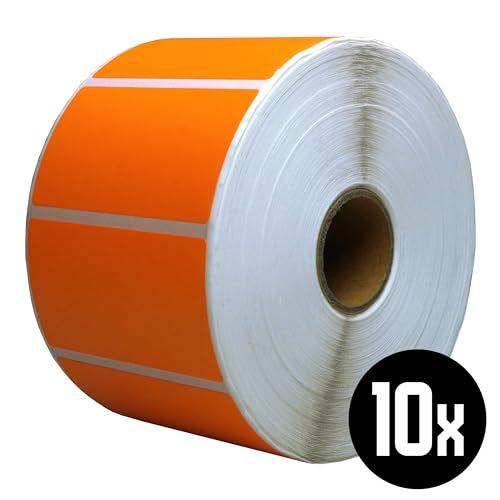 DULA Compatible Zebra Labels 57x32mm - 1500 Etiketten je Rolle - Kern 25mm - Orange - Permanent - 10 DULA Compatible Zebra Labels 57x32mm - 1500 Etiketten je Rolle - Kern 25mm - Orange - Permanent - 10 von DULA