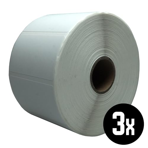 DULA Compatible Zebra Labels 57x32mm - 1500 Etiketten je Rolle - Kern 25mm - Weiss - Entfernbar - 3 DULA Compatible Zebra Labels 57x32mm - 1500 Etiketten je Rolle - Kern 25mm - Weiss - Entfernbar - 3 von DULA