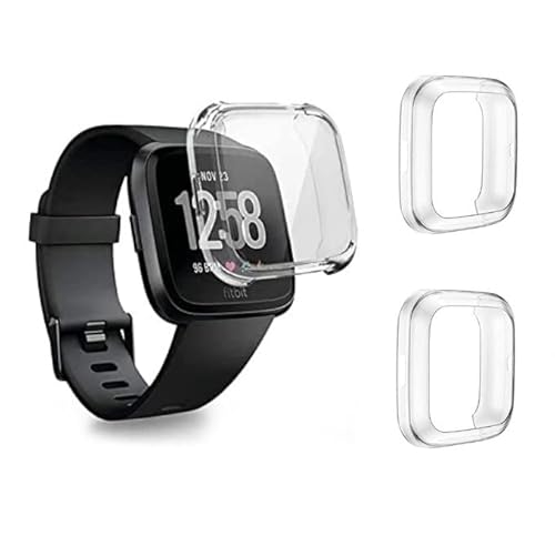 DULIPING 2 Stück Schutzhülle für Fitbit Versa 2 Hülle, Vollständige Abdeckung Weiche TPU Schutzfolie Kompatibel mit Fitbit Versa 2 Case, Transparent+Transparent DULIPING 2 Stück Schutzhülle für Fitbit Versa 2 Hülle, Vollständige Abdeckung Weiche TPU Schutzfolie Kompatibel mit Fitbit Versa 2 Case, Transparent+Transparent von DULIPING