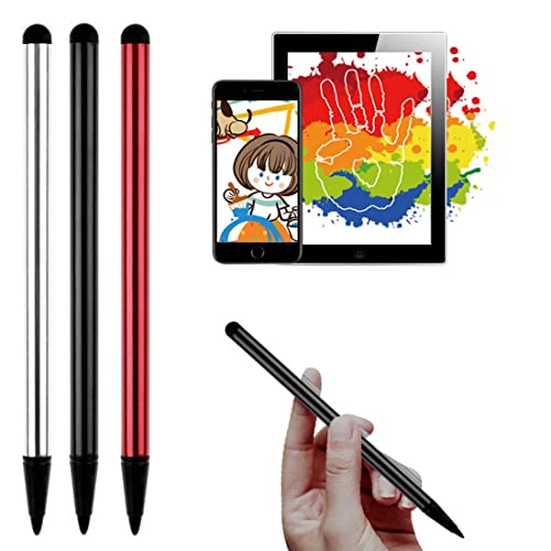 DULSPUE Stylus Touchscreen Widerstandsstift Tablet Widerstandsstift Mobiltelefon Widerstandsstift Widerstandskondensator Dual-Purpose-Stift, kompatibel mit Allen elektronischen Geräten (3 Stück) von DULSPUE