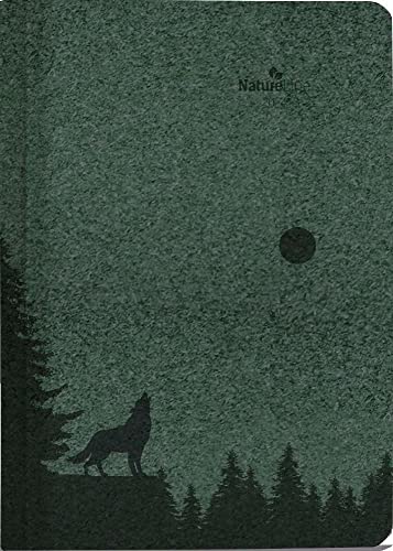 Buchkalender Nature Line Pine - Taschenkalender A5 - Kalender 2024 - Eine Seite pro Tag - Alpha Edition-Verlag - Format 15 cm x 21 cm von DUMONT