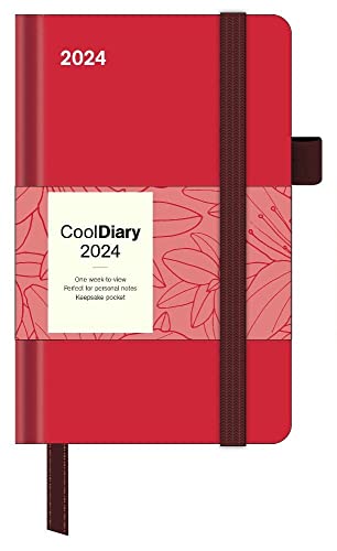 Cool Diary Crimson - Kalenderbuch A6 - Kalender 2024 - Neumann-Verlag - Taschenkalender - 9 cm x 14 cm von DUMONT