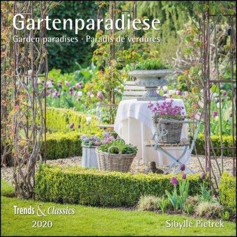 Gartenparadiese - Kalender 2020 - DuMont-Verlag - Broschurkalender mit Poster und Platz zum Eintragen - 30 cm x 30 cm (offen 30 cm x 60 cm) von DUMONT