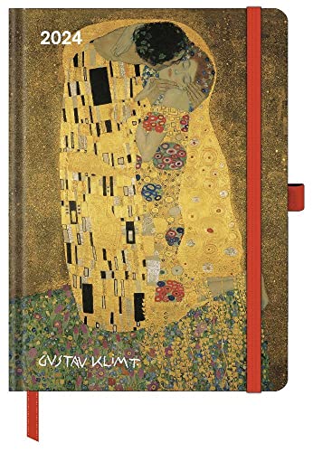 Gustav Klimt - ArtDiary - Kalenderbuch A5 - Kalender 2024 - Neumann-Verlag - Taschenkalender - 16 cm x 22 cm von DUMONT