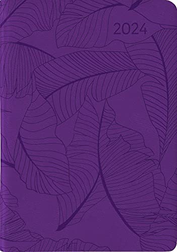 Ladytimer Mini Deluxe Purple - Taschenkalender A7 - Kalender 2024 - Alpha Edition-Verlag - Eine Woche auf 2 Seiten - Mit Soft-Touch-Cover und Platz für Notizen - Format 8 cm x 11,5 cm von DUMONT