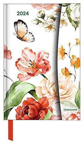 Magneto Diary Flower Fantasy - Kalenderbuch A6 mit Magnetverschluss - Kalender 2024 - Neumann-Verlag - Taschenkalender - 10 cm x 15 cm von DUMONT