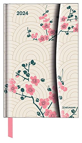 Magneto Diary Japanese Papers - Kalenderbuch A6 mit Magnetverschluss - Kalender 2024 - Neumann-Verlag - Taschenkalender - 10 cm x 15 cm von DUMONT