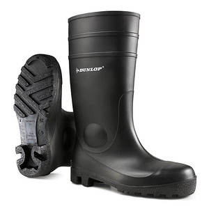 DUNLOP® unisex S5 Sicherheits-Gummistiefel  schwarz Größe 45 von DUNLOP®