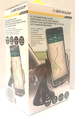 Dunlop Automotive Smartphone-Halterung (L x B x H) 170 x 100 x 78 mm., Schwarz von Dunlop Automotive
