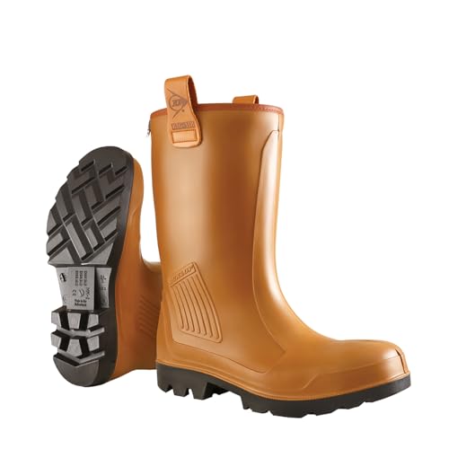 Dunlop Protective Footwear Purofort Rig-Air full safety Unisex-Erwachsene Gummistiefel, Braun 39 EU von DUNLOP