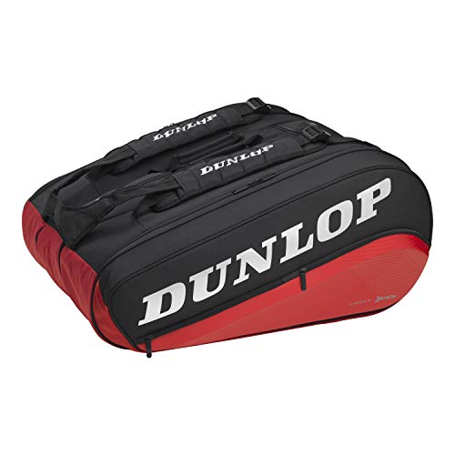 Dunlop Sports Unisex-Erwachsene 2021 CX-Performance 12-Racket Thermo Tennistasche, schwarz/red, 12-Pack von DUNLOP