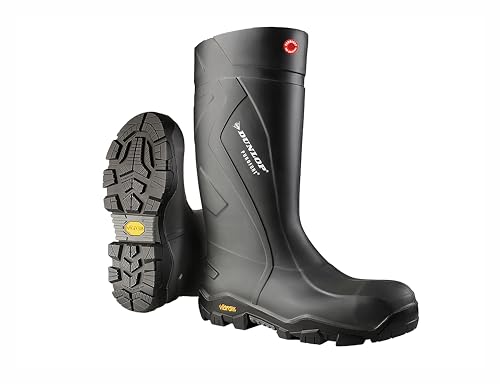 Dunlop Protective Footwear, CC22A33, Purofort+ Reliance Full Safety mit Vibram, Schwarz, Größe 41 EU von DUNLOP