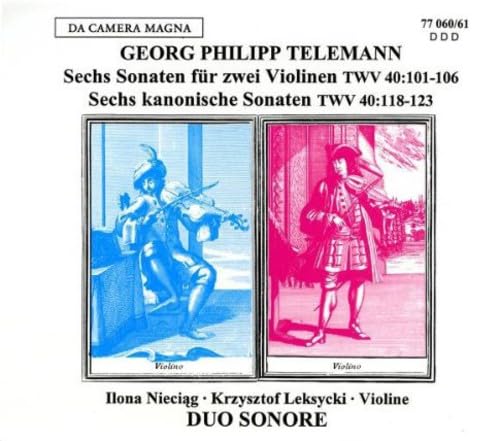 6 Sonaten für 2 Violinen/6 Kan von DUO SONORE