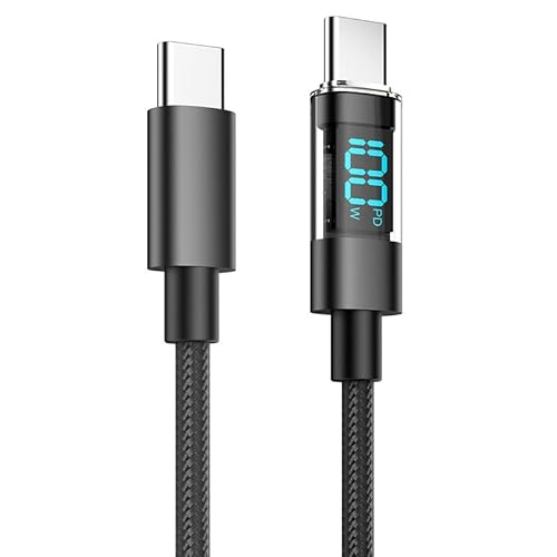 100W PD Typ C Kabel Schnellladetyp C auf Typ C Digitalanzeige USB auf Typ C Kabel für Xiaomi HUAWEI Macbook 100W PD Typ C Kabel Schnellladetyp C auf Typ C Digitalanzeige USB auf Typ C Kabel für Xiaomi HUAWEI Macbook von DUOBAGMA