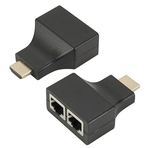 DUOBAGMA 1 Pair 1080P HDMI Dual RJ45 CAT5E CAT6 UTP LAN Ethernet HDMI Extender Repeater Kabel Erweiterung auf 30m für HDTV HDPC DUOBAGMA 1 Pair 1080P HDMI Dual RJ45 CAT5E CAT6 UTP LAN Ethernet HDMI Extender Repeater Kabel Erweiterung auf 30m für HDTV HDPC von DUOBAGMA