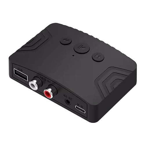 DUOBAGMA Bluetooth 5.3 Adapter,Wireless Audio Receiver U Disk RCA 3.5mm AUX Jack Stereo Musik Receiver für Verstärker Lautsprecher Headsets DUOBAGMA Bluetooth 5.3 Adapter,Wireless Audio Receiver U Disk RCA 3.5mm AUX Jack Stereo Musik Receiver für Verstärker Lautsprecher Headsets von DUOBAGMA