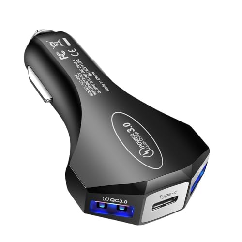 Universal Auto Ladegerät 12V USB A Typ C QC 3.0 Handy Schnellladung 12 V Volt Zigarrenanzünder Ultra Schnellladung Universal Auto Ladegerät 12V USB A Typ C QC 3.0 Handy Schnellladung 12 V Volt Zigarrenanzünder Ultra Schnellladung von DUOBAGMA