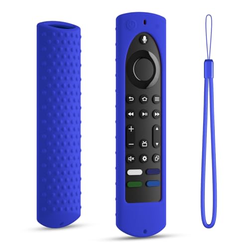 DUOLAXMENG Silikon-Schutzhülle für Fire TV Stick 4K+ Max 2. Generation 2023 Fernbedienung, Toshiba/Insignia Smart TV-Fernbedienung, rutschfeste Hülle mit Umhängeband, Blau DUOLAXMENG Silikon-Schutzhülle für Fire TV Stick 4K+ Max 2. Generation 2023 Fernbedienung, Toshiba/Insignia Smart TV-Fernbedienung, rutschfeste Hülle mit Umhängeband, Blau von DUOLAXMENG