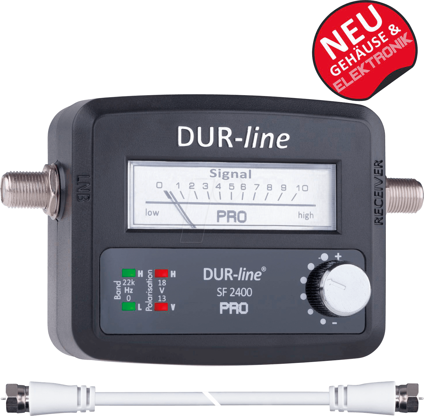DURLINE SF2400P - Pegelmessgerät, Satmessgerät, analog DURLINE SF2400P - Pegelmessgerät, Satmessgerät, analog von DUR-LINE