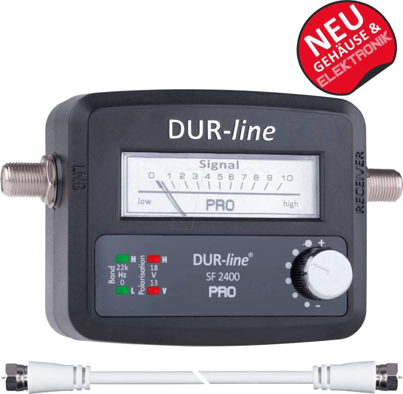 DURLINE SF2400P - Pegelmessgerät, Satmessgerät, analog von DUR-LINE