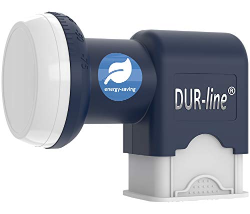 DUR-line Blue ECO Quattro LNB - extrem stromsparend - nur für Multischalter - Premium-Qualität - [ Test SEHR GUT *] digital, Full HD, 4K, 3D von DUR-line