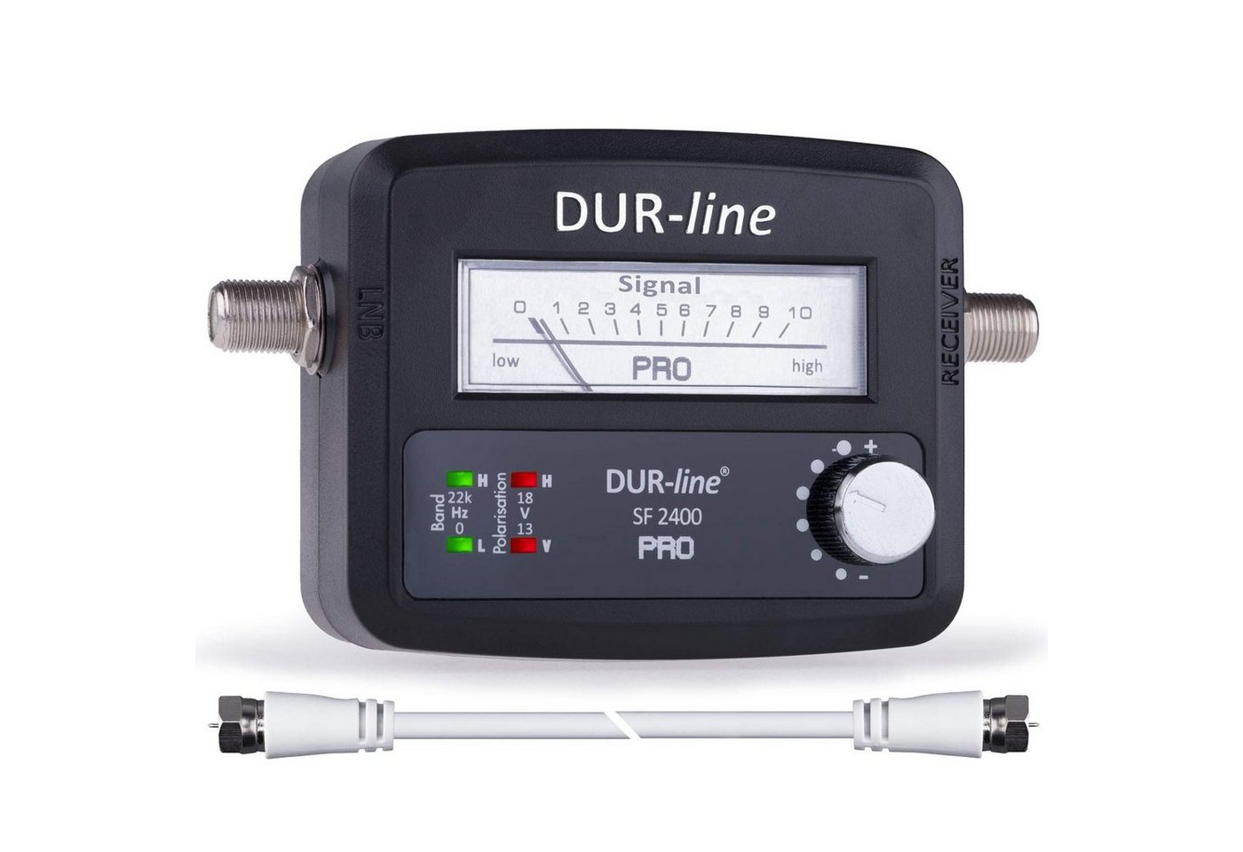 DUR-line DUR-line® SF 2400 Pro - Satfinder - NEU - Messgerät zum exakten Ausric SAT-Kabel von DUR-line