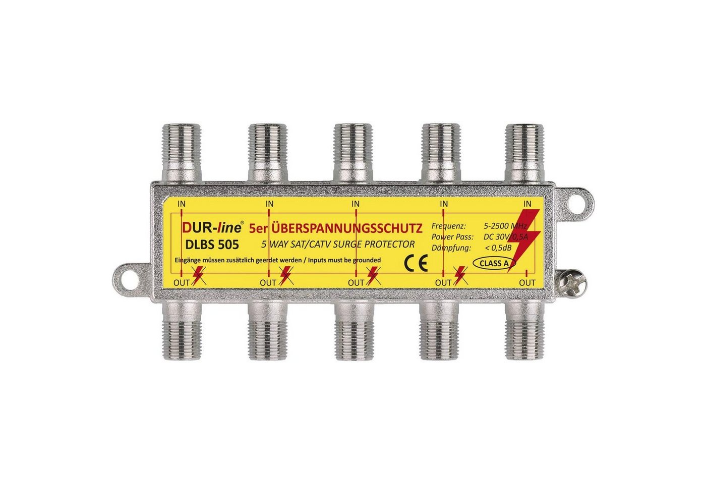 DUR-line DUR-line 5 Fach Sat-Überspannungsschutz - Blitzschutz -5 x Überspannun SAT-Kabel DUR-line DUR-line 5 Fach Sat-Überspannungsschutz - Blitzschutz -5 x Überspannun SAT-Kabel von DUR-line