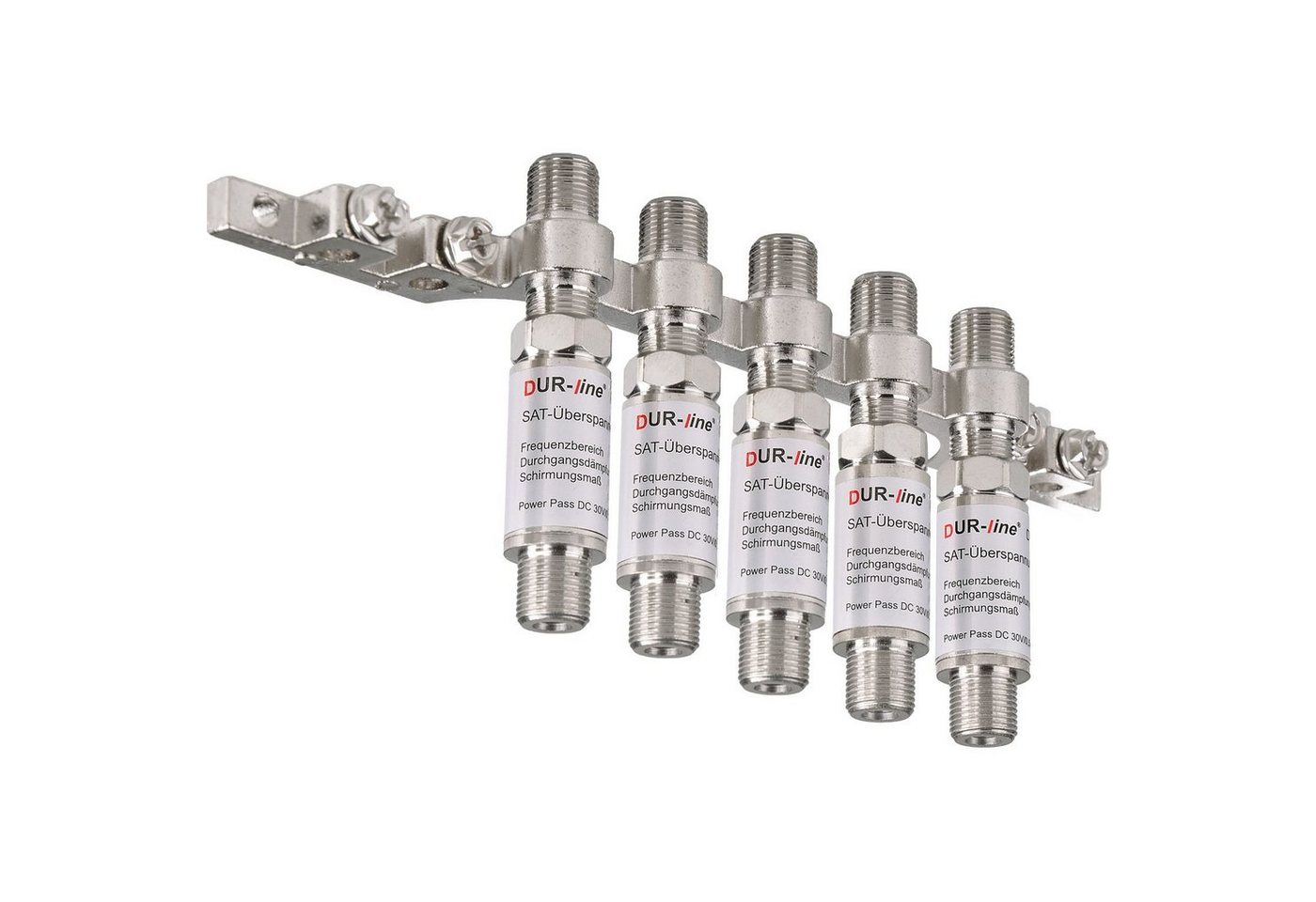 DUR-line DUR-line DEB5 Erdungsblock-Set - Erdungsblock 5fach + 5x Überspannungs SAT-Kabel DUR-line DUR-line DEB5 Erdungsblock-Set - Erdungsblock 5fach + 5x Überspannungs SAT-Kabel von DUR-line