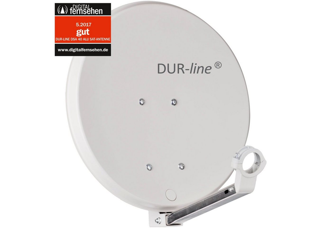 DUR-line DUR-line DSA 40 Hellgrau - Alu Sat-Antenne Sat-Spiegel von DUR-line
