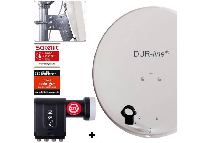 DUR-line DUR-line MDA 60 G + +Ultra Octo LNB - 8 Teilnehmer Set Sat-Spiegel von DUR-line