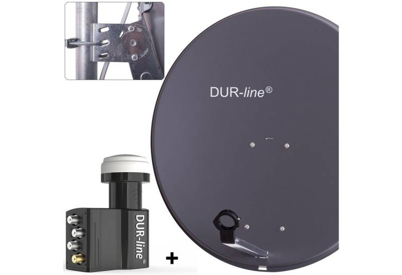 DUR-line DUR-line MDA 80 A + UK 104 LNB - Einkabel Set Sat-Spiegel von DUR-line