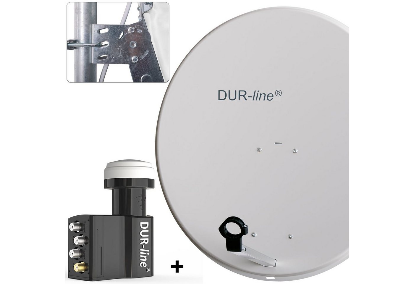 DUR-line DUR-line MDA 80 G + UK 104 LNB - Einkabel Set Sat-Spiegel DUR-line DUR-line MDA 80 G + UK 104 LNB - Einkabel Set Sat-Spiegel von DUR-line