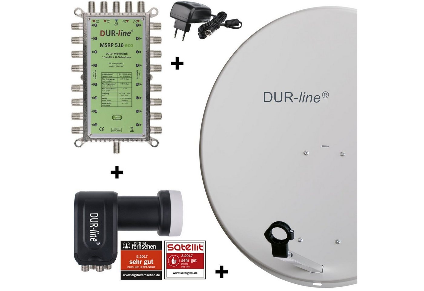 DUR-line DUR-line MDA 80 G 1S/16T Eco - 16 TN Multischalter Set Sat-Spiegel DUR-line DUR-line MDA 80 G 1S/16T Eco - 16 TN Multischalter Set Sat-Spiegel von DUR-line