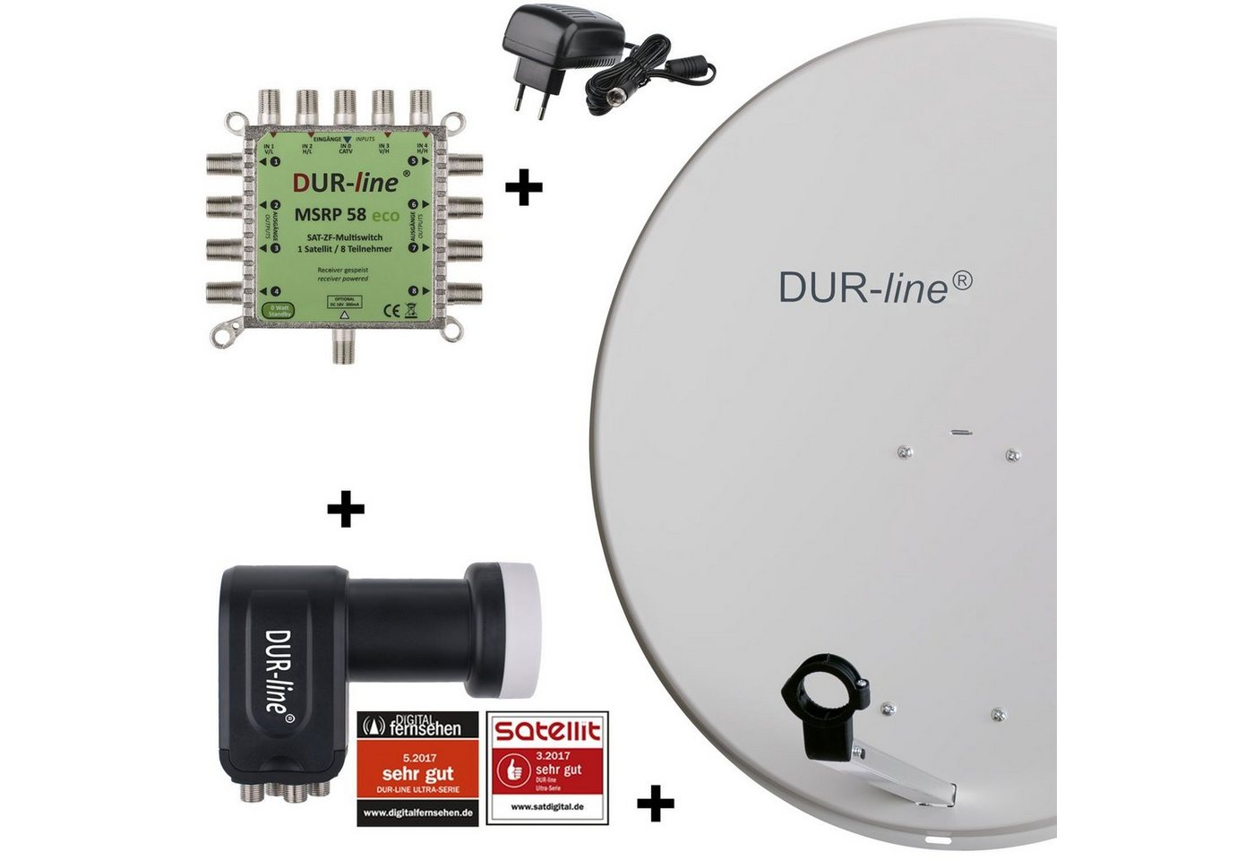 DUR-line DUR-line MDA 80 G 1S/8T Eco - 8 TN Multischalter Set Sat-Spiegel DUR-line DUR-line MDA 80 G 1S/8T Eco - 8 TN Multischalter Set Sat-Spiegel von DUR-line