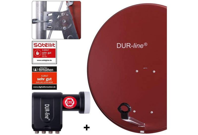 DUR-line DUR-line MDA 80 R + +Ultra Octo LNB - 8 TN LNB Set Sat-Spiegel von DUR-line