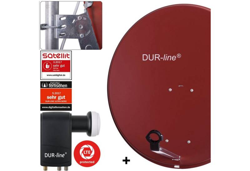 DUR-line DUR-line MDA 80 R + UK 104 LNB - Einkabel Set Sat-Spiegel von DUR-line