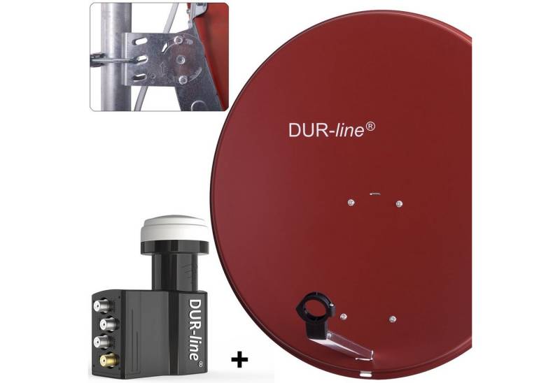 DUR-line DUR-line MDA 80 R + UK 104 LNB - Einkabel Set Sat-Spiegel von DUR-line