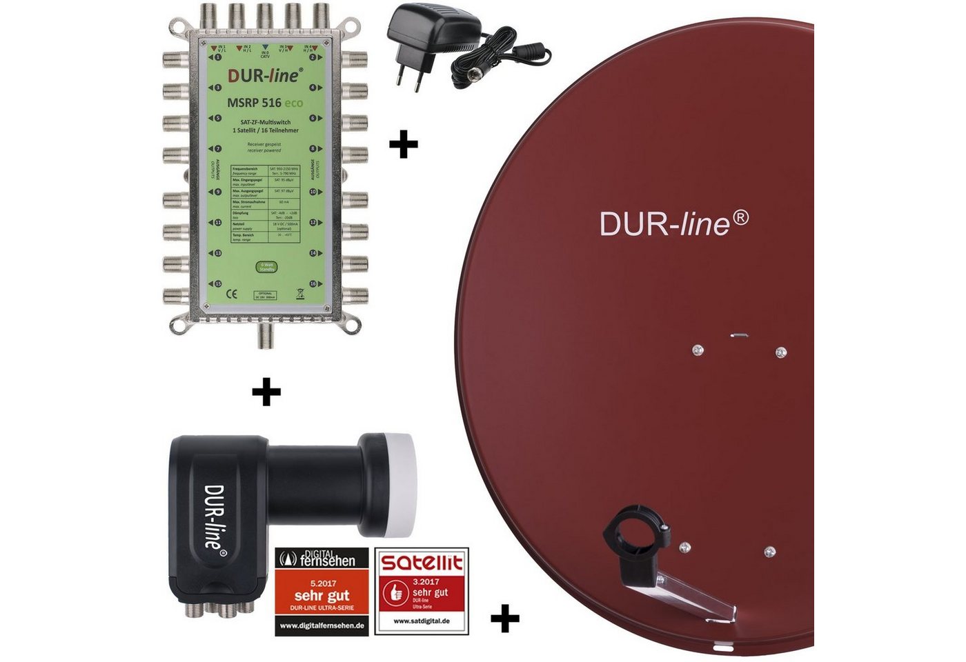DUR-line DUR-line MDA 80 R 1S/16T Eco - 16 TN Multischalter Set Sat-Spiegel DUR-line DUR-line MDA 80 R 1S/16T Eco - 16 TN Multischalter Set Sat-Spiegel von DUR-line