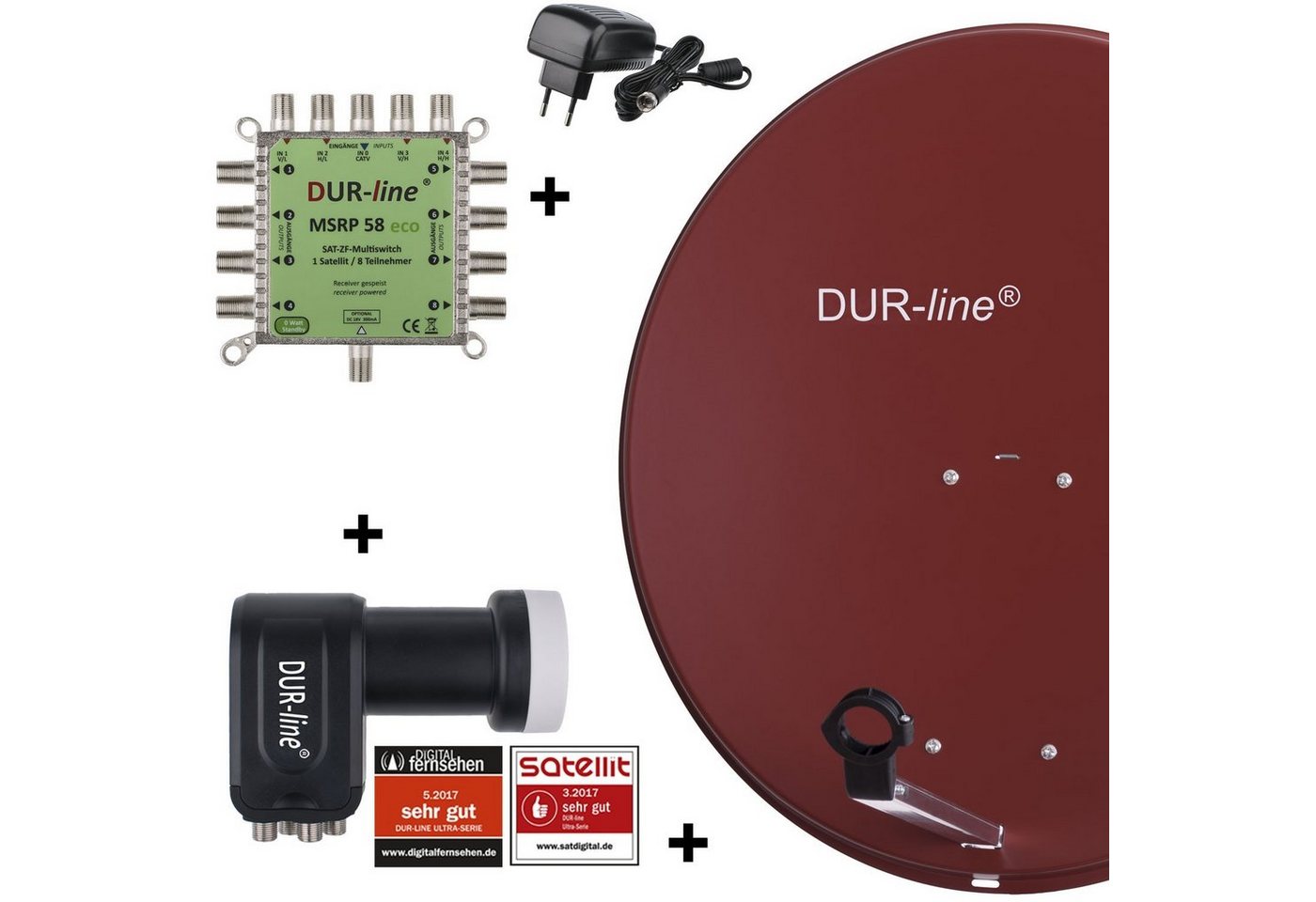 DUR-line DUR-line MDA 80 R 1S/8T Eco - 8 TN Multischalter Set Sat-Spiegel DUR-line DUR-line MDA 80 R 1S/8T Eco - 8 TN Multischalter Set Sat-Spiegel von DUR-line