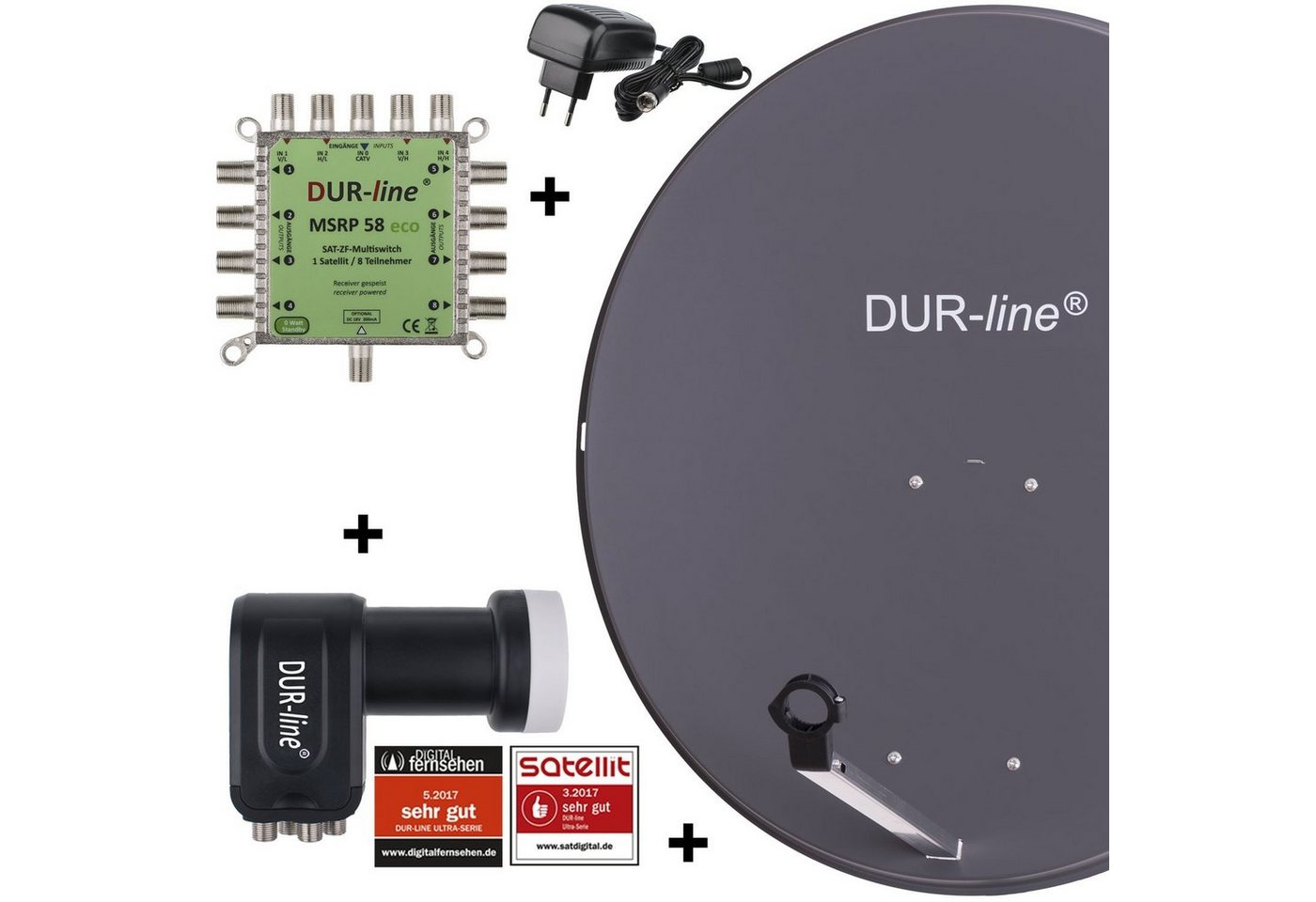 DUR-line DUR-line MDA 90 Anthrazit - Digitale 8 Teilnehmer Satellitenschüssel Sat-Spiegel DUR-line DUR-line MDA 90 Anthrazit - Digitale 8 Teilnehmer Satellitenschüssel Sat-Spiegel von DUR-line