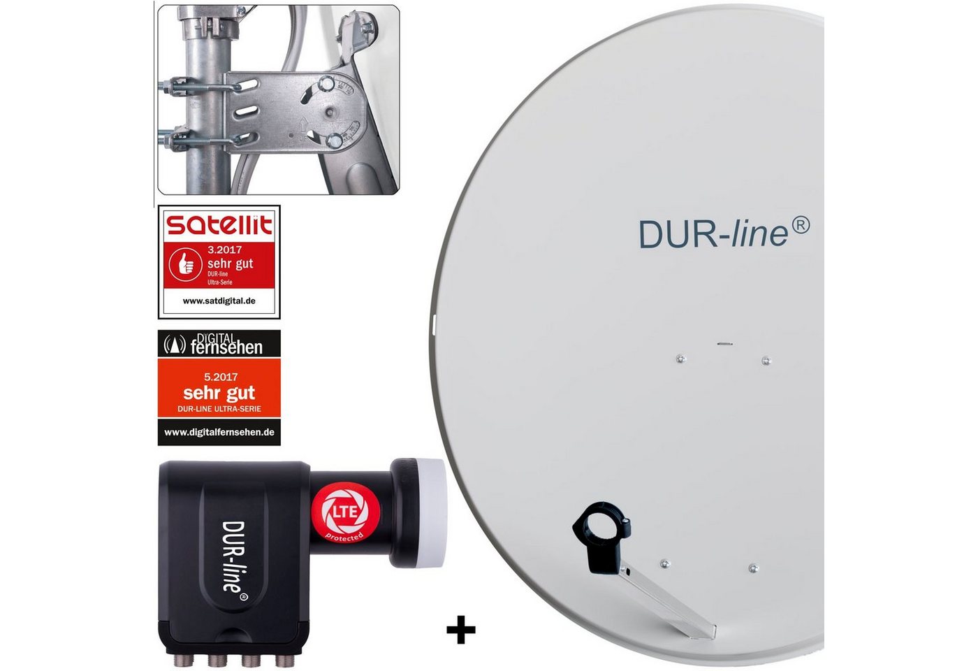DUR-line DUR-line MDA 90 G + +Ultra Octo LNB - 8 TN LNB Set Sat-Spiegel DUR-line DUR-line MDA 90 G + +Ultra Octo LNB - 8 TN LNB Set Sat-Spiegel von DUR-line