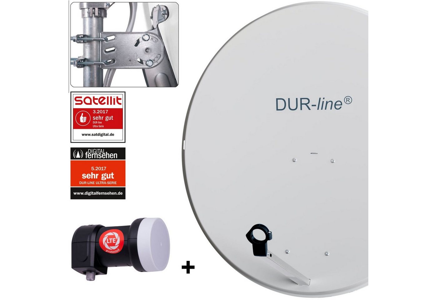 DUR-line DUR-line MDA 90 G + +Ultra Single LNB - 1 TN LNB Set Sat-Spiegel DUR-line DUR-line MDA 90 G + +Ultra Single LNB - 1 TN LNB Set Sat-Spiegel von DUR-line