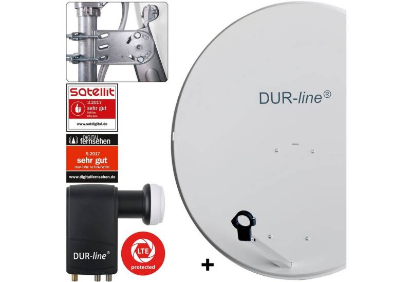DUR-line DUR-line MDA 90 G + UK 104 LNB - Einkabel Set Sat-Spiegel von DUR-line