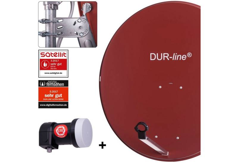 DUR-line DUR-line MDA 90 R + +Ultra Single LNB - 1 TN LNB Set Sat-Spiegel von DUR-line