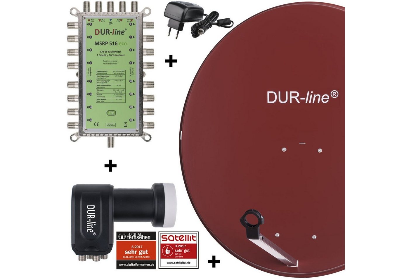 DUR-line DUR-line MDA 90 R 1S/16T Eco - 16 TN Multischalter Set Sat-Spiegel DUR-line DUR-line MDA 90 R 1S/16T Eco - 16 TN Multischalter Set Sat-Spiegel von DUR-line