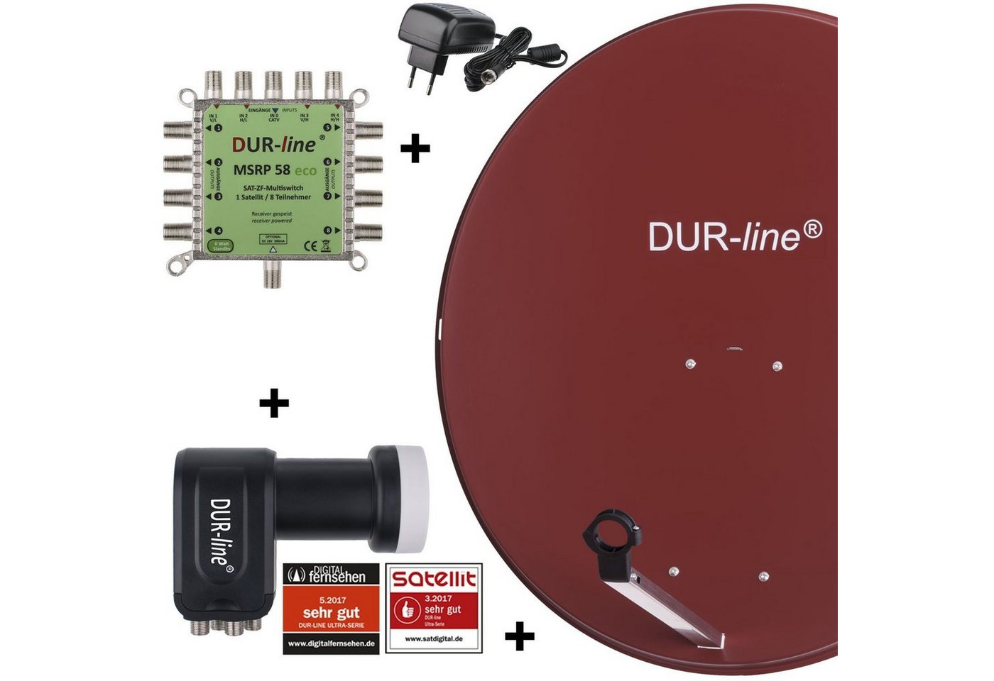 DUR-line DUR-line MDA 90 R 1S/8T Eco - 8 TN Multischalter Set Sat-Spiegel DUR-line DUR-line MDA 90 R 1S/8T Eco - 8 TN Multischalter Set Sat-Spiegel von DUR-line